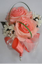Light Coral Fresh Touch Rose Corsage
